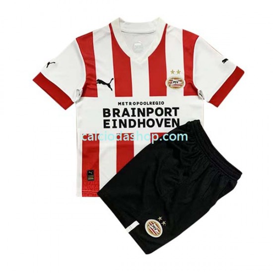 Maglia PSV Eindhoven Gara Home Completo Bambino 2-13 Anni 2022-2023 MC