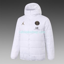 Paris Saint-Germain Uomo Giacca con Cappuccio Fleece Bianco