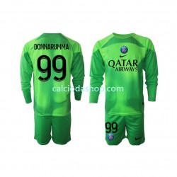 Maglia Portiere Paris Saint-Germain Donnarumma 99 Gara Home Completo Bambino 2-13 Anni 2022-2023 ML