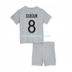 Maglia Paris Saint-Germain Fabian 8 Gara Away Completo Bambino 2-13 Anni 2022-2023 MC