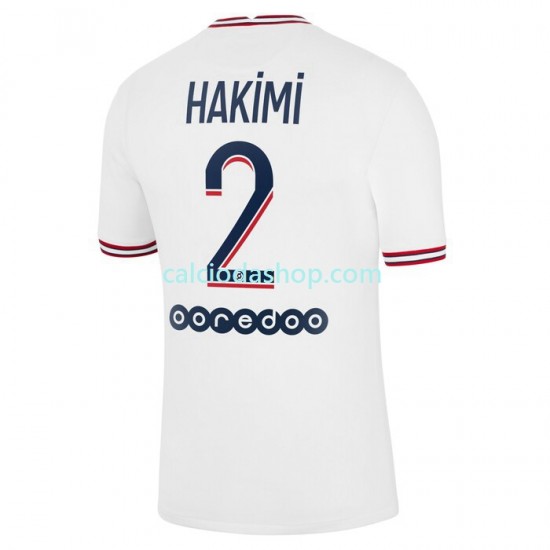 Maglia Paris Saint-Germain Hakimi 2 Gara Quarto Uomo 2021-2022 MC