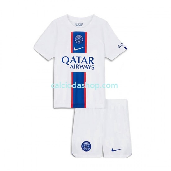 Maglia Paris Saint-Germain Gara Terza Completo Bambino 2-13 Anni 2022-2023 MC