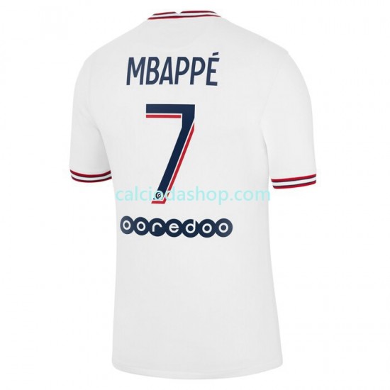 Maglia Paris Saint-Germain Mbappé Kylian 7 Gara Quarto Uomo 2021-2022 MC