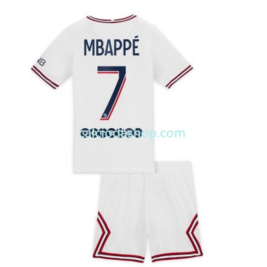 Maglia Paris Saint-Germain Mbappé Kylian 7 Gara Quarto Completo Bambino 2-13 Anni 2021-2022 MC