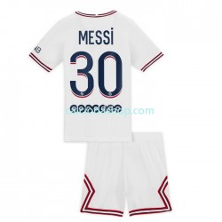 Maglia Paris Saint-Germain Lionel Messi 30 Gara Quarto Completo Bambino 2-13 Anni 2021-2022 MC