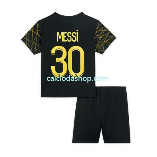 Maglia Paris Saint-Germain Lionel Messi 30 Gara Quarto Completo Bambino 2-13 Anni 2022-2023 MC