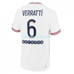 Maglia Paris Saint-Germain Marco Verratti 6 Gara Quarto Uomo 2021-2022 MC