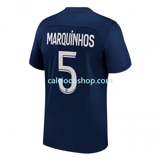 Maglia Paris Saint-Germain Marquinhos 5 Gara Home Uomo 2022-2023 MC