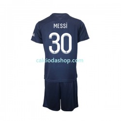 Maglia Paris Saint-Germain Messi 30 Gara Home Completo Bambino 2-13 Anni 2022-2023 MC