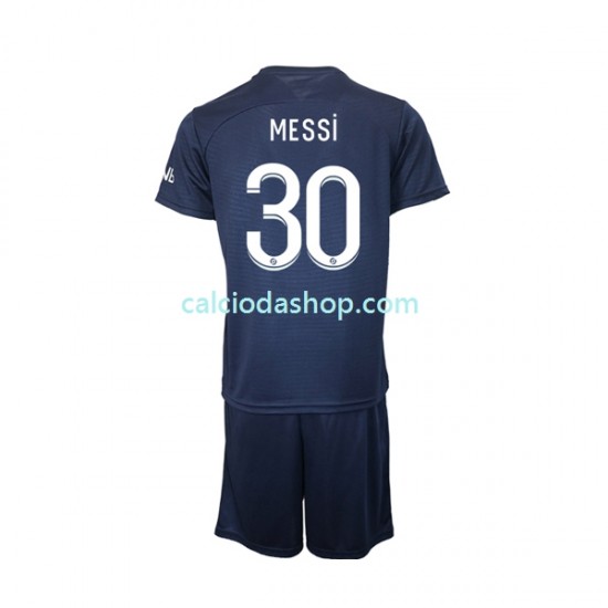 Maglia Paris Saint-Germain Messi 30 Gara Home Completo Bambino 2-13 Anni 2022-2023 MC