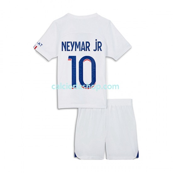 Maglia Paris Saint-Germain Neymar Jr 10 Gara Terza Completo Bambino 2-13 Anni 2022-2023 MC