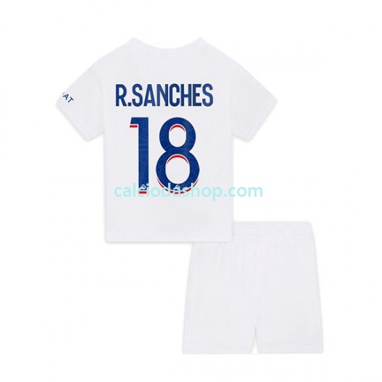 Maglia Paris Saint-Germain R.Sanches 18 Gara Terza Completo Bambino 2-13 Anni 2022-2023 MC