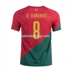 Maglia Portogallo B.Fernandes 8 Gara Home Uomo Mondiali 2022 MC