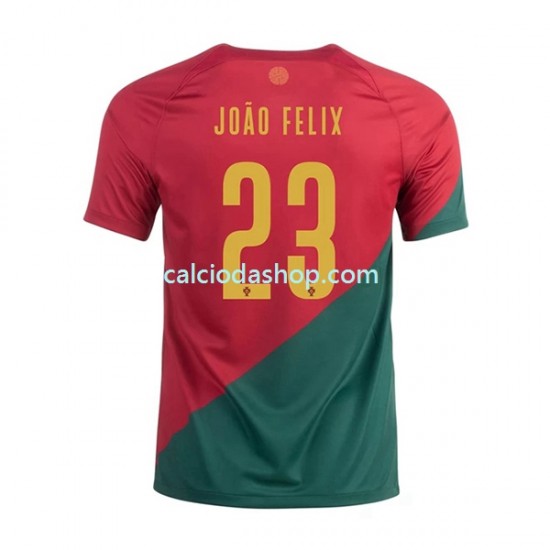 Maglia Portogallo Joao Felix 23 Gara Home Uomo Mondiali 2022 MC