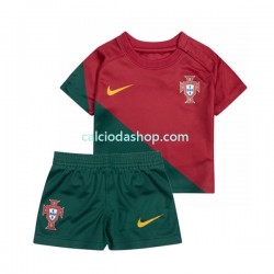 Maglia Portogallo Gara Home Completo Bambino 2-13 Anni Mondiali 2022 MC