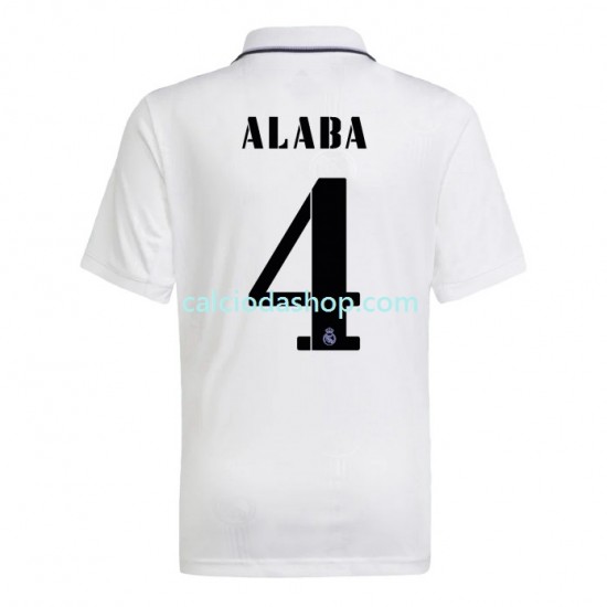 Maglia Real Madrid Alaba 4 Gara Home Uomo 2022-2023 MC