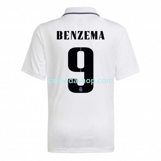 Maglia Real Madrid Benzema 9 Gara Home Uomo 2022-2023 MC