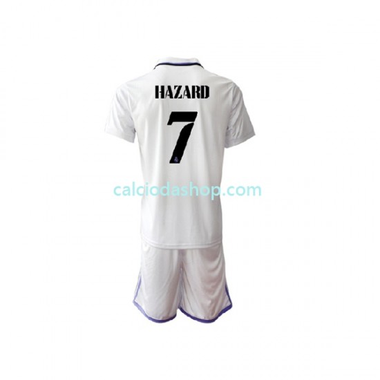 Maglia Real Madrid Eden Hazard 7 Gara Home Completo Bambino 2-13 Anni 2022-2023 MC