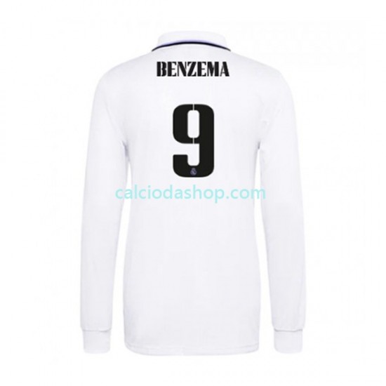 Maglia Real Madrid Karim Benzema 9 Gara Home Uomo 2022-2023 ML