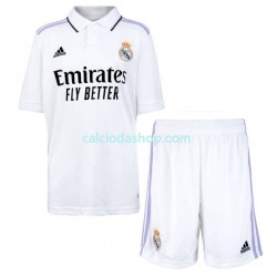 Maglia Real Madrid Gara Home Completo Bambino 2-13 Anni 2022-2023 MC