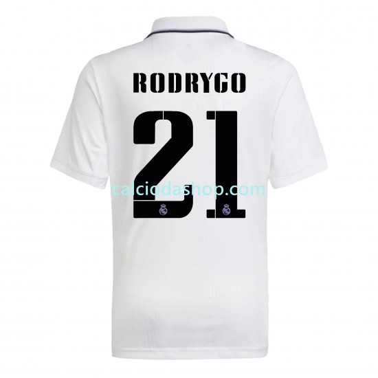 Maglia Real Madrid Rodrygo 21 Gara Home Uomo 2022-2023 MC