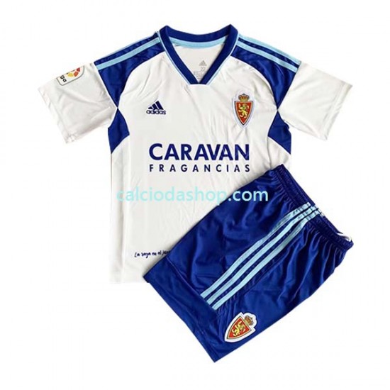 Maglia Real Zaragoza Gara Home Completo Bambino 2-13 Anni 2022-2023 MC