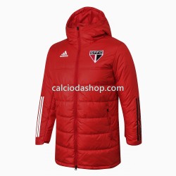 Sao Paulo Uomo Giacca con Cappuccio Fleece Rosso