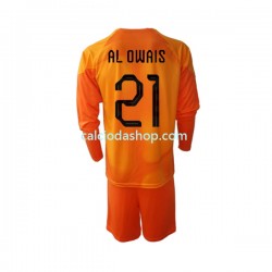 Maglia Portiere Arabia Saudita Mohammed Al-Owais 21 Gara Away Completo Bambino 2-13 Anni Mondiali 2022 ML