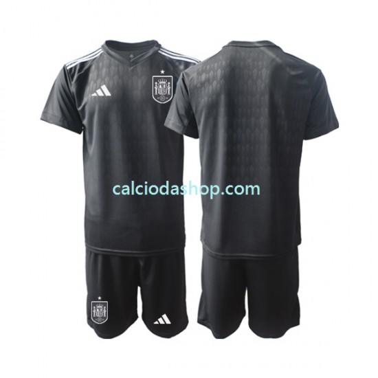 Maglia Portiere Spagna Gara Home Completo Bambino 2-13 Anni 2022 MC