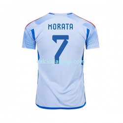 Maglia Spagna MORATA 7 Gara Away Uomo Mondiali 2022 MC