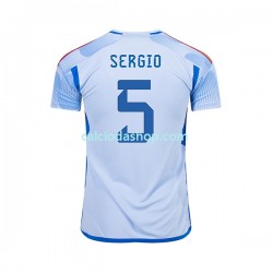 Maglia Spagna SERGIO BUSQUETS 5 Gara Away Uomo Mondiali 2022 MC