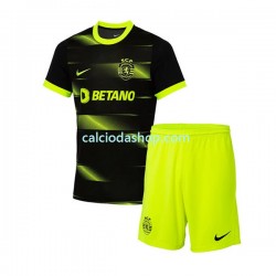 Maglia Sporting CP Gara Away Completo Bambino 2-13 Anni 2022-2023 MC