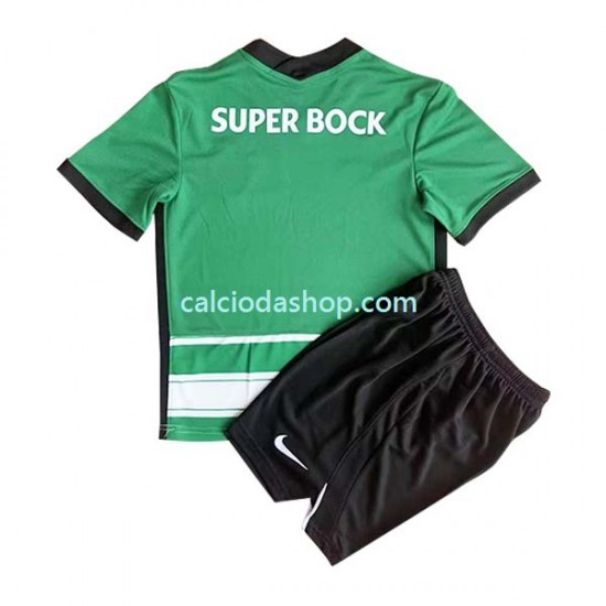 Maglia Sporting CP Gara Home Completo Bambino 2-13 Anni 2022-2023 MC