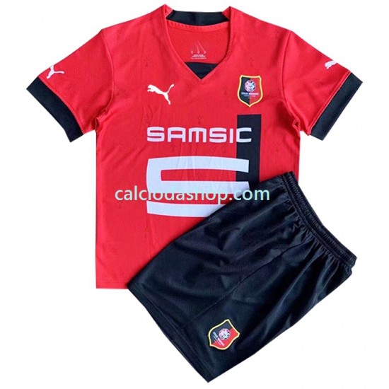 Maglia Stade Rennais Gara Home Completo Bambino 2-13 Anni 2022-2023 MC