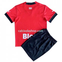 Maglia Stade Rennais Gara Home Completo Bambino 2-13 Anni 2022-2023 MC