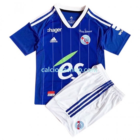 Maglia Strasbourg Gara Home Completo Bambino 2-13 Anni 2022-2023 MC