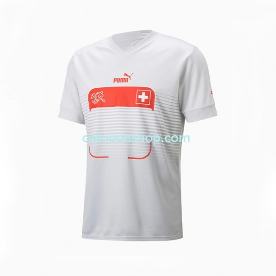 Maglia Svizzera Gara Away Uomo Mondiali 2022 MC