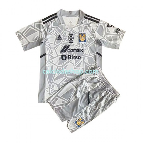 Maglia Portiere Tigres UANL Gara Home Completo Bambino 2-13 Anni 2022-2023 MC