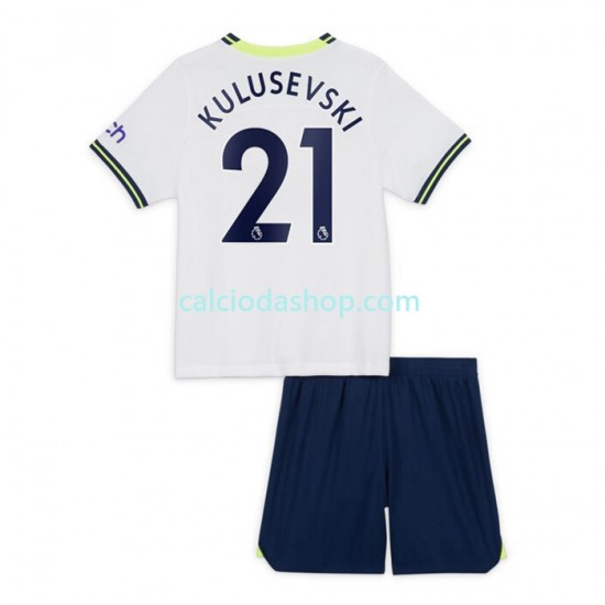 Maglia Tottenham Hotspur Dejan Kulusevski 21 Gara Home Completo Bambino 2-13 Anni 2022-2023 MC