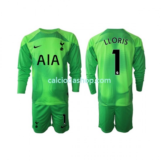 Maglia Portiere Tottenham Hotspur Hugo Lloris 1 Gara Away Completo Bambino 2-13 Anni 2022-2023 ML