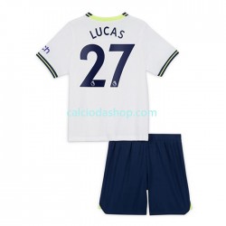 Maglia Tottenham Hotspur Lucas Moura 27 Gara Home Completo Bambino 2-13 Anni 2022-2023 MC