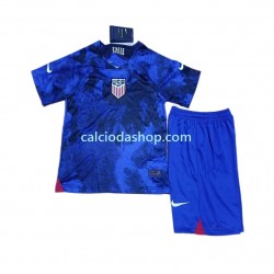 Maglia Stati Uniti Gara Away Completo Bambino 2-13 Anni Mondiali 2022 MC