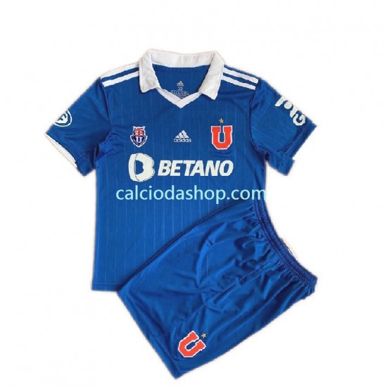 Maglia Universidad de Chile Gara Home Completo Bambino 2-13 Anni 2022 MC