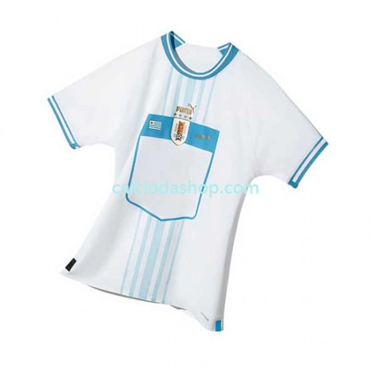 Maglia Uruguay Gara Away Uomo Mondiali 2022 MC