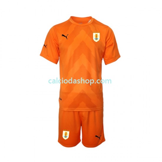 Maglia Portiere Uruguay Gara Away Completo Bambino 2-13 Anni Mondiali 2022 MC