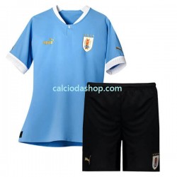 Maglia Uruguay Gara Home Completo Bambino 2-13 Anni 2022 MC