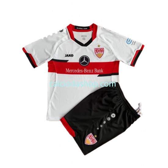 Maglia VfB Stuttgart Gara Home Completo Bambino 2-13 Anni 2021-2022 MC