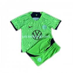 Maglia VfL Wolfsburg Gara Home Completo Bambino 2-13 Anni 2022-2023 MC