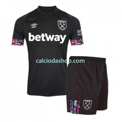 Maglia West Ham United Gara Away Completo Bambino 2-13 Anni 2022-2023 MC