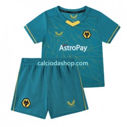 Maglia Wolverhampton Wanderers Gara Away Completo Bambino 2-13 Anni 2022-2023 MC